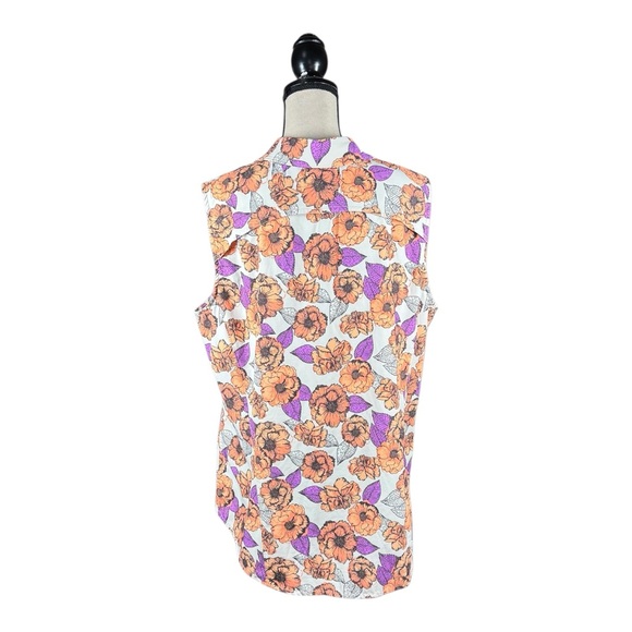 Duluth Trading Co. Sidewinder Printed Sleeveless Gardening Shirt - Picture 6 of 7